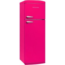 Vestel Retro SC32111 Pembe Statik Buzdolabı