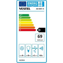 Vestel AD-6001 X Ankastre Davlumbaz