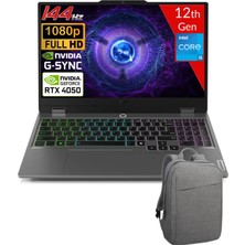 Lenovo Loq 15IAX9 Intel Core I5-12450HX 16GB Ddr5 512GB SSD RTX4050 6gdr6 WIN11 Home 15.6 144Hz Fhd 83GS0081TR-16512C + Çanta