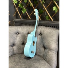 54 cm Soprano Açık Mavi Ukulele (Kılıf ve Pena Dahil)