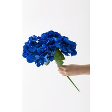 Yapay Ortanca Çiçeği Mavi 45  cm  5 Dal