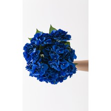 Yapay Ortanca Çiçeği Mavi 45  cm  5 Dal
