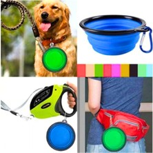 Katlanabilir Mama Su Kabı Kedi Köpek Seyahat Pratik Taşınabilir
