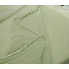 Çocuk Odası Tül Perde - Pileli Dikim - Açık Yeşil - K1561
