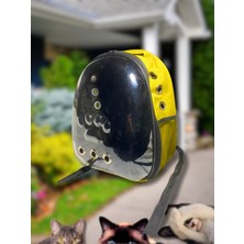 Şeffaf Kedi Köpek Taşıma Seyehat Sırt Çantası Hava Delikli Ayarlanabilir Askı Astronot Yumuşak