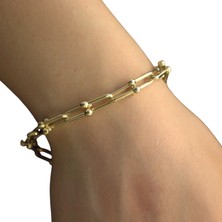 PIEDORA GOLD 14 Ayar Altın Bileklik