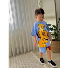 Sacro Kids Lion King Disney Desenli Şort-Tişört Yazlık Erkek Çocuk Takım