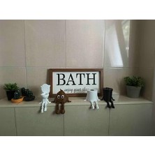 4'lü Eğlenceli Banyo Dekoratif Figür Seti /tuvalet Kağıdı, Çöp Kovası, Kaka Emojisi ,klozet Aksesuar
