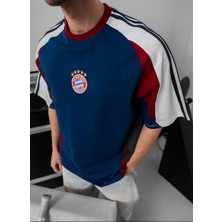 Oversıze Bayern Likralı Penye Tişört - Kaliteli Bayern Tshırt
