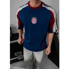 Oversıze Bayern Likralı Penye Tişört - Kaliteli Bayern Tshırt
