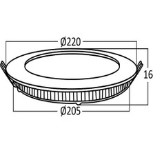 BP01-31800 - Bry 18W 3000K 8" Sıva Altı Ledli Panel 2 Li Paket