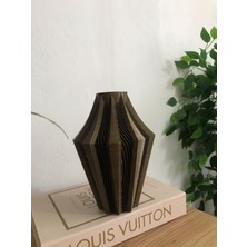 3D Yazıcı Üretimi Bakır Renkli Dekoratif Vazo