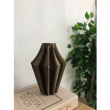 3D Yazıcı Üretimi Bakır Renkli Dekoratif Vazo