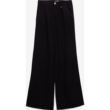 Jeep Normal Bel Bol Kesim Siyah Kadın Pantolon J5SL-PNT7162