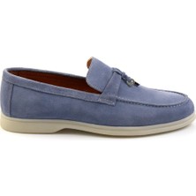 Kot Mavi Leather Erkek Espadril E01079972602