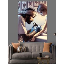 Ekart Dövme Sanatçısı Dekoratif Kanvas - Mdf Ahşap Tablo