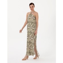 Pierre Cardin Kadın Haki Regular Fit Dokuma Elbise 50301072-VR027