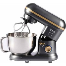 M108 Easy Chef Hamur Yoğurma Makinesi Stand Mikseri Gri Gold