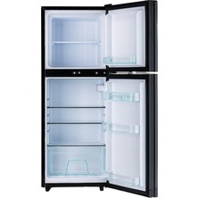 U-Frigo 136 Lt 12-24v Marin/Karavan Kompresörlü Buzdolabı Temperli Cam Kapak Limited Edition Siyah