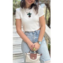 Kadın Crop Tişört