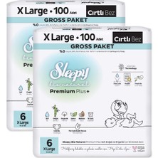 Sleepy Bio Natural Premium Plus Efsane Paket Bebek Bezi 6 Numara Xlarge 200 Adet