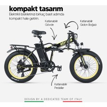 Strada Cycles E-Bro Hidrolik Disk Fat Bike Katlanabilir 20 Jant Elektrikli Bisiklet