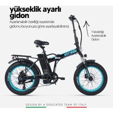 Strada Cycles E-Bro Hidrolik Disk Fat Bike Katlanabilir 20 Jant Elektrikli Bisiklet
