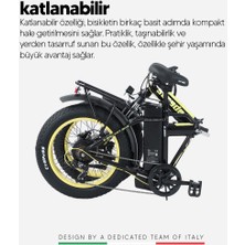 Strada Cycles E-Bro Hidrolik Disk Fat Bike Katlanabilir 20 Jant Elektrikli Bisiklet