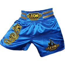 By Leon 1982 Leon Dragon Muay Thai Ve Kick Boks Şortu Mavi Byl1004bl