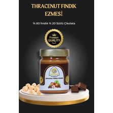 Thracenut Çikolatalı Fındık Ezmesi 300G – Doğal – Fındık Parçacıklı – Katkısız Lezzet (%80 Fındık %20 Sütlü Çikolata)