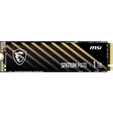 MSI SPATIUM M470 PRO 1TB NVMe PCIe Gen4 x4 Okuma 6000MB – Yazma 4500MB M.2 SSD