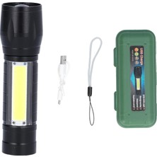 Wellhise 511 LED El Feneri Şarj Edilebilir Micro USB Mini El Feneri Ultra Parlak Taşınabilir Küçük Lamba Yüksek Güçlü