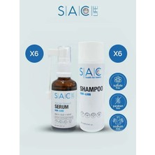 SAC Life Saç Dökülmelerine Karşı Şampuan ve Serum - 12'li Set