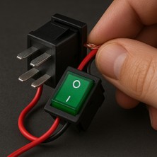 BRK 01 YSN 30*22MM Siyah Gövde 2no Işıklı Terminalli 0-1 Baskılı Yeşil 25A Serisi Anahtar Özellikleri (30 Adet)