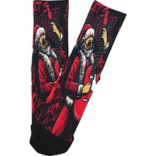 Rockstar Noel Baba Yılbaşı Çorabı - Unisex