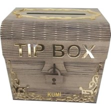 Kumi Sly- Ahşap Aynalı Pleksili Tip Box Kumbara Ve Bahşiş Kutusu Tipbox