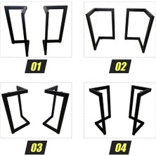 Metal Masa Yemek Masası Çalışma Masası Ayağı 2 Adet Ayak 72 cm Mobilya Ayağı