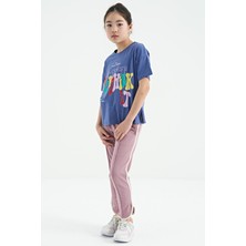 Tommy Life T13KG-75112_01 Kız Garson Oversize T-Shirt O Yaka Suprem