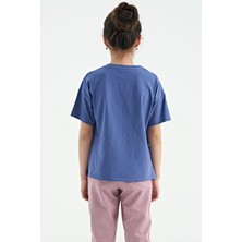 Tommy Life T13KG-75112_01 Kız Garson Oversize T-Shirt O Yaka Suprem