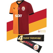 Galatasaray  Lisanslı 2024/2025 Parçalı Iç Saha Taraftar Forma Atkı Hediyeli