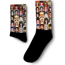 Johnny Depp Desenli Çorap - Unisex
