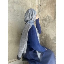 Pamuklu Soft Inci Desen Şal-Siyah/krem