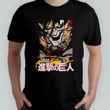 Pixxa Attack On Titan Eren Jaeger_ %100 Pamuklu Bisiklet Yaka T-Shirt Model 14