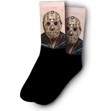 Jason Voorhees Maskeli Katil Çorap - Unisex