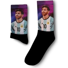 Lionel Messi - Arjantin Fulbolcu Çorap - Unisex