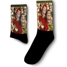 La Casa De Papel Maskeli Çorap - Salvador Dali Stili - Unisex