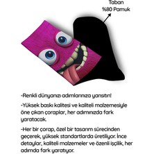 Fuşya Emojili Çorap - Unisex
