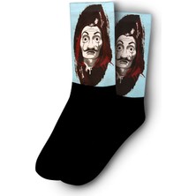 La Casa De Papel Salvador Dali Maskeli Çorap - Unisex