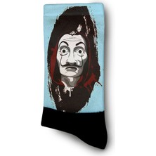 La Casa De Papel Salvador Dali Maskeli Çorap - Unisex