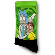 Rick And Morty Portal Eğlenceli Çorap - Unisex